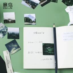 46pcs Misty Forest Decorative Stickers Scrapbooking Labels Diary Stationery Album Phone Ins Scenery Journal Planner Accessories