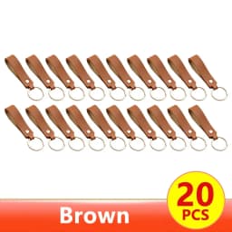 1/100pcs 8Color PU Leather Keychain Business Gift Suitable for Men and Women Car Key Strap Waist Wallet Keychains and Keyrings