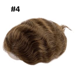 Male Hair Prosthesis Mono Lace PU Base Toupee Men Wig Human Hair Durable Replacement For Men System Unit Mens Wigs Hair Piece