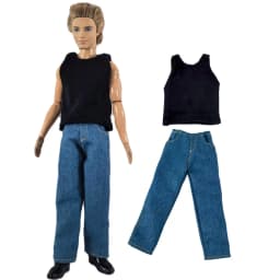 1 Set Doll Clothes Corduroy Outfit for 12 inch Ken Doll Many Style for Choice