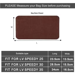 EverToner Felt Base Shaper Perfect for LV Speedy Hangdbag Bag Liner Board