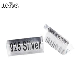 Clear Acrylic 925 Silver Signage Counter Display Tag Card Jewelry Store Accessories Necessity Lable