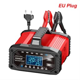 12V 15A / 24V 5A 300W Battery Charger Car Motorcycle Tester Smart Pulse Repair Tools EU Plug 100V-240V Input Auto Accessories