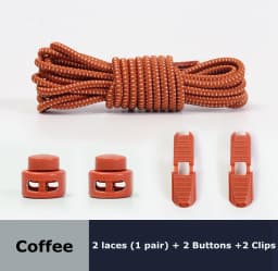 1Pair Colored Dots Round Shoelaces Elastic Plastic Lock Hiking Sports No Tie Shoelace Adult Children Shoe Accessories Lazy Lace