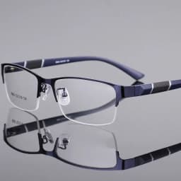 3PCS Blue Light Blocking Reading Glasses Men Half-frame Glasses Business Male Eyeglasses For Old People Glasses With Grade +100