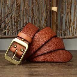 3.8CM Pure Cowhide High Quality Genuine Leather Belts for Men Brand Strap Male Brass Buckle Fancy Vintage Jeans Cowboy Cintos