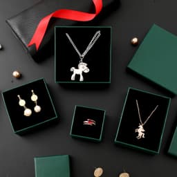 12pack White Simple Luxury Box Dark Green Paper Jewellry Rings Earrings Bracelet Necklace Display Case Jewelry Organizer Boxes