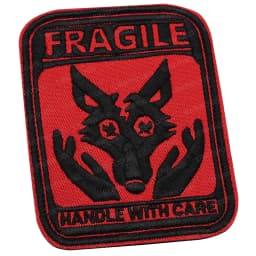 Warning Patch Pet Dog Bite Risk Embroidery K9 Service Dog Vest Helmet Uniform Accessory Hook Loop Emblem Badge
