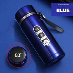 SoftAura Stainless Steel Thermos Bottle LED Temperature Display 500ML- 1L Sus304 Vacuum Flask Portable Cup 2026 New