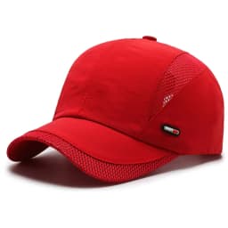 Summer Outdoor Sports Quick-Dry Mesh Baseball Cap, Unisex Duckbill Hat, Simple Solid Color Running Cap