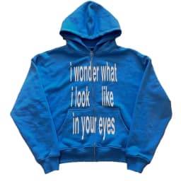 Personalized Letter Printed Zipper Sweatshirt Long Sleeved Pullover Hoodie Retro Jacket Street Trend