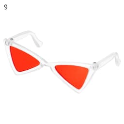 8.5cm Miniature Doll Sunglasses Pet Triangle Glasses Eyewear Eyeglasses For Blythe Doll Accessories Plush Doll Glasses Accessory