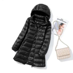 Schinteon M-7XL Women Down Jacket Ultralight White Duck Down Long Coat with Removable Hood Thin Slim Spring Autumn Outwear New