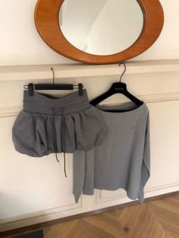 Women's Spring Fall Drawstring High Waist Puffy Bubble Mini Skirt - Flattering A-line Skirt for Slim Waist & Legs