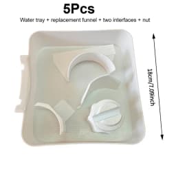 Washing Machine Drainage Tray, Water Catch Tray for Lint Filter Cleaning, Portable Anti-Spill Water Pan for Home Laundry Room