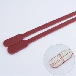 New 1 Pair Hand Sewn Stitched Genuine Leather Bag Straps Handles Replacements Cowhide Hand-Stitched Handmade Underarm Strap