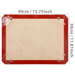 Silicone Baking Mat with Buckle - Leakproof, Non-Stick Silicone Fiber Oven Mat,Snap-Together Corners Form Leakproof Baking Tray