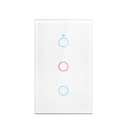 Wifi+Bluetooth Touch Light Switch No Neutral Wire &Neutral Wire US Touch Panel Wall Switches Works with Tuya Smart Life App 1pc