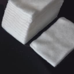 Japanese Organic 100% Cotton Soft Pad 50/100 sheets 60x80mm Unbleached Repacked Cotton