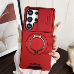 Slide Camera Protection Magnetic Kickstand Case Samsung S26 S25 Edge S24 S23 Plus S21 S22 Ultra FE A56 A36 A26 A16 5G A35 Cover