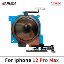 Wireless Charging NFC Chip Coil With Sticker & Power Button & Volume Button Flex Cable For iPhone 15 14 Plus 13 Mini 12 Pro Max