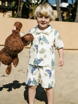 2Pcs Organic Cotton Kids Baby Sets Spring Summer Solid Tshirt Top + Pant Casual Toddler Boy Clothing