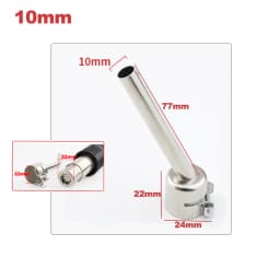 BGA 850 Series Universal Hot Air Gun Nozzle Extension Elbow Desoldering Station With Nozzle BGA Universal 3/4/5/7/ 6/ 8/10/12mm