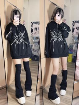 Solid Black Thigh High Socks Japanese Subcultural Spicy Girl Over Knee Leg Covers Cute Soft Girl Long Sock for Women Leg Warmers