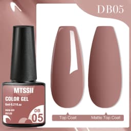 Mtssii Reflective Glitter Gel Pink Sparkling Sequins Gel Nail Polish Soak Off UV Nail Gel Semi-permanent Nail Art Decoration