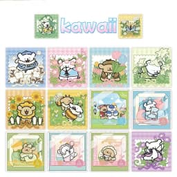 500Pcs Cute Maltese Dog Stamp-Style Sticker Roll, Sweet Pattern Seal Decals for Decor, DIY & Gifts