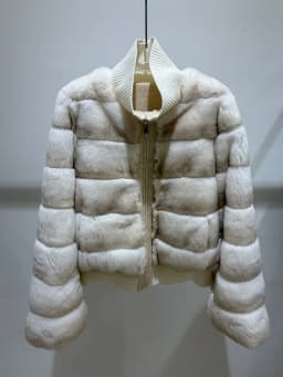 Warm New Women's Real Natural Rex Rabbit Fur Coat 2 Sides Wear Fur Coat Thick Long Sleeves Luxury Outerwear Jackets