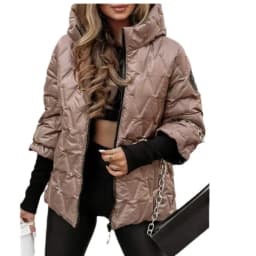 Women Parkas Full Sleeve Hooded Thick Solid Zipper Coats Loose Casual Pockets Streetwear Jackets Lady Warm Autumn Winter 2025