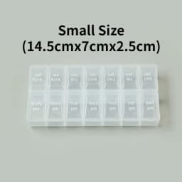 New Travel Pill Case Weekly Portable Organizer Box 7 Days 14 Grids Pills Container Storage Tablets Vitamins Medicine Fish Oils