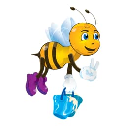 S50412# Various Sizes/Colors Personality PVC Decal A Bee Flying Waterproof Car Sticker on Motorcycle Laptop Decorative