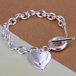 Hot Sale 925 Sterling Silver Chain Solid Bracelet for Women Mens Charm Party Gift Wedding Fashion Jewelry
