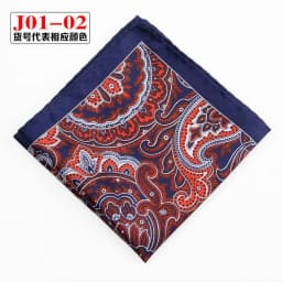 Men Pocket Square Print Real Satin Small Square Scarf Gentleman Business Suit Shirt Chest Scarf Handkerchief 24*24cm