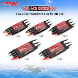 SURPASS HOBBY Brushless ESC V2 2-6S 40A-100A for RC Ship Boat Pneumatic Underwater Propeller with Ubec XT60 Plug Boat ESC