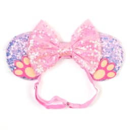 Mouse Ears Adjustable Headband Cartoon Sequin Bows Headband Birthday Party Christmas Princess Cosplay Costume For Women Adult