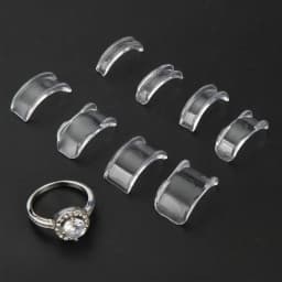 8 Sizes Silicone Ring Size Adjuster Resizer Anti-Loss Proof Invisible Ring Holder Retainer Shrinker For Rings Jewelry Tools