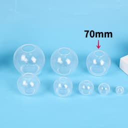 3D Sphere Ball Silicone Mold Round Clear Mould for UV Resin Epoxy Resin Craft Supplies Flowers Preservation for Home Decor