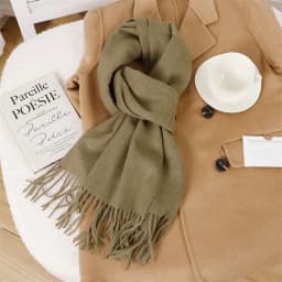 70Color Solid Winter Women Scarf Warm Thicken Cashmere Shawl Outdoor Tassels Pashmina Lady Wrap Windproof Scarves Fashion Luxury