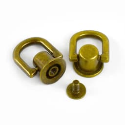 4/10/20Pcs 10mm Metal D Ring Screw Rivet Stud Bag Side Hanger Strap Chain Connector for Handbag Purse DIY Hardware Accessories