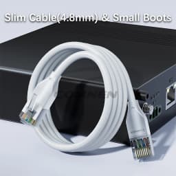 Shielded F/UTP Cat6a 10G Lighting Patch Cords 0.1m 0.2m 0.3m Network Patch Cables for Server Switches And Networking Equipment