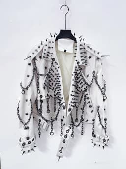 vintage Leather  y2k  Jacket Skull Jacket Punk Jacket  gothic Leather gothic clothes y2k fashion y2k clothes  harajuku Jacket