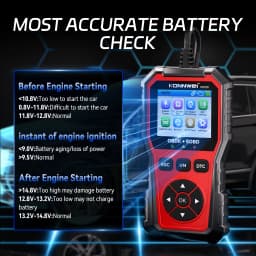 2026 KONNWEI KW330 Car OBD2 Fault Scanner Engine Battery Test Fault Code Clear Real-Time Data Professional OBD Inspection Tool