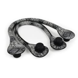 TANQU Long Short Faux Snakeskin Snake Skin Handle for Obag PU Leather Straps for O BAG Standard Mini Ochic O Chic Accessoires