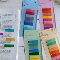 200/800/1600PCS index color small size self-adhesive label stickers ins style student name sticker office furniture note sticker