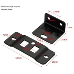 4Pcs Home Renovation Tools, Dual-Use Fixed Fastener, Domestic Furniture Laminate Connector at 90 Degree L-Shape