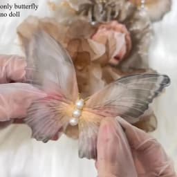 For Cloth Skullpanda Light Weaving Garden Exquisite Purple Butterfly Dress set Flower Headband Vinyl Doll Clothes Accessories