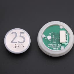 1PCS Applicable to KONE elevator With Braille button Number button 853343H02 863223H03 Glow white Opening diameter 32mm